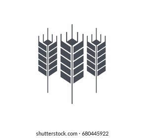 Wheat icon vector illustration on white background
