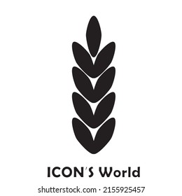 Wheat icon. Vector illustration wps10.