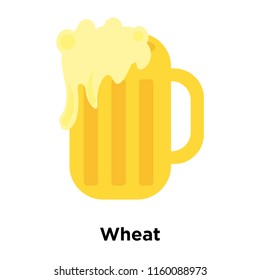 Wheat icon vector isolated on white background, Wheat transparent sign