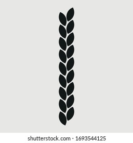 wheat icon vector sign symbol for design