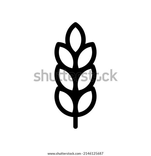 Wheat Icon Vector\
Symbol Design\
Illustration