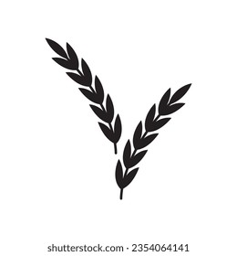 wheat icon vector template illustration logo design