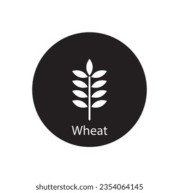 wheat icon vector template illustration logo design