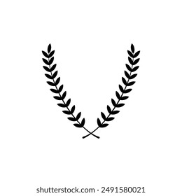 Icono de trigo Ilustración de Plantilla de Vector Diseño de logotipo