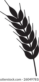 
wheat icon vector white background
