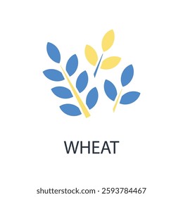 wheat icon. vector.Editable stroke.linear style sign for use web design,logo.Symbol illustration.