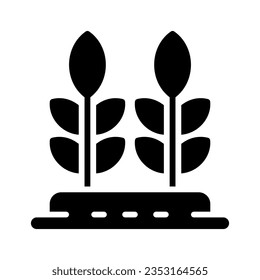 wheat icon for your website, mobile, presentation, and logo design.