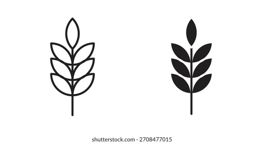 Weizen-Symbole für die Verwendung Web-Design, logo.Symbol-Illustration.