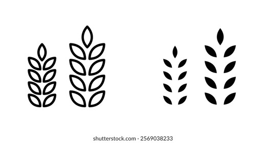 Wheat icons vector graphic pack