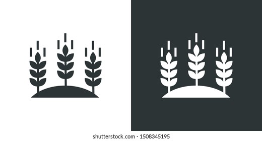 Wheat Illustration Sign Icon Vector