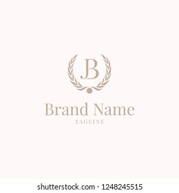 Wheat JB logo elegance golden brown