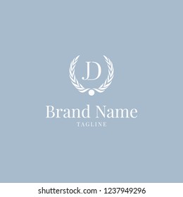 Wheat JD logo elegance skyblue