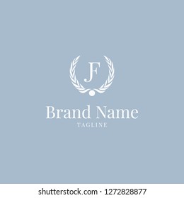 Wheat JF logo elegance skyblue