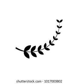  wheat leaf icon vector