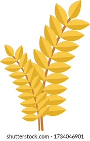 Weizenblätter, Illustration, Vektor auf weißem Hintergrund