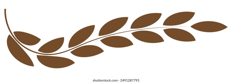 Weizenlinie-Icon-Set. Mehl Hafer-Vektorgrafik-Icon. Diätetisches Getreidezeichen. Malz-Pflanzzeichen. Getreide-Ganzpflanze-Icon für UI-Designs.
