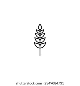 Wheat line icon vector design