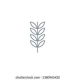 Wheat line icon for web and mobile