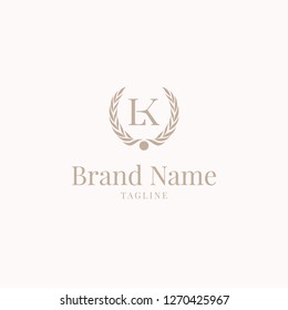 Wheat LK logo elegance golden brown