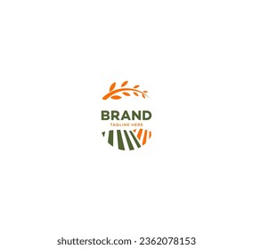 Wheat logo, Agro company logo, agriculture logo teamplate.