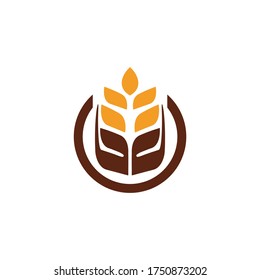 wheat logo, bakery symbol, wheat agriculture