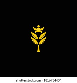 wheat logo and a crown on the tip which means the king of wheat