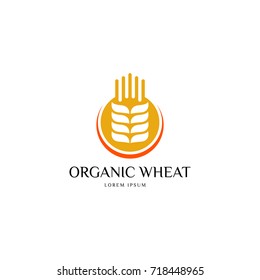 wheat logo design illustrations