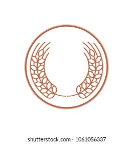 Wheat Logo Design Template. Vector Illustration.