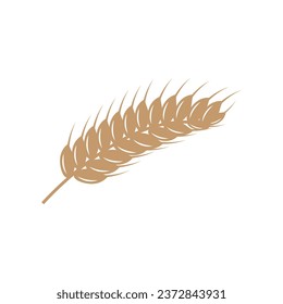 Wheat Logo Grain Design Simple Illustration Template