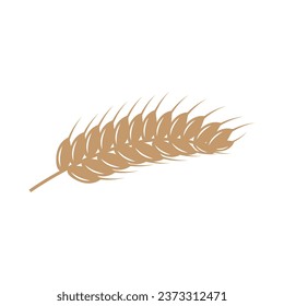 Wheat Logo Grain Design Simple Illustration Template