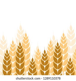 Wheat logo icon and background vector template