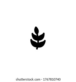 wheat logo icon design with simple line art style