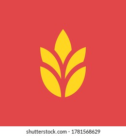 Wheat logo. Icon design. Template elements