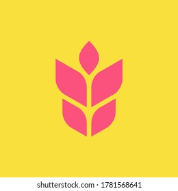 Wheat logo. Icon design. Template elements