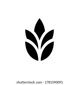 Wheat logo. Icon design. Template elements

