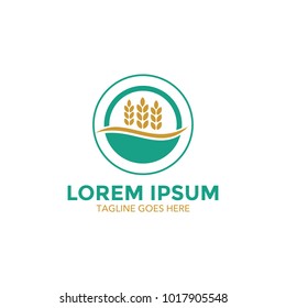 wheat logo. icon. vector illustration. simple and editable