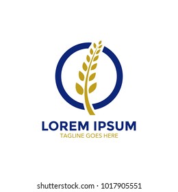 wheat logo. icon. vector illustration. simple and editable