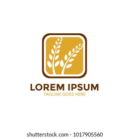 wheat logo. icon. vector illustration. simple and editable
