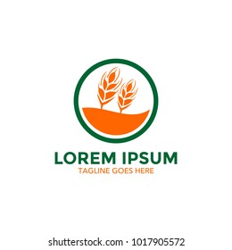wheat logo. icon. vector illustration. simple and editable