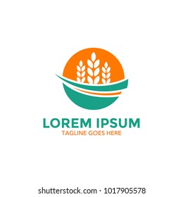 wheat logo. icon. vector illustration. simple and editable
