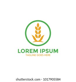 wheat logo. icon. vector illustration. simple and editable