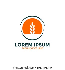 wheat logo. icon. vector illustration. simple and editable