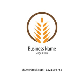 Wheat logo illustration