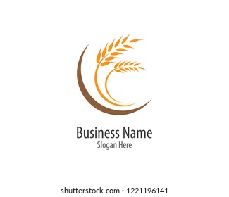 Wheat logo illustration