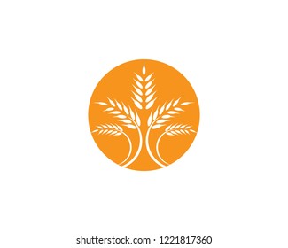 Wheat logo illustration