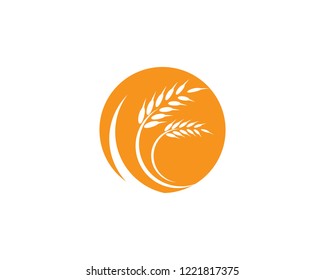 Wheat logo illustration