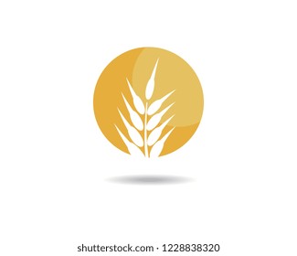 Wheat logo illustration