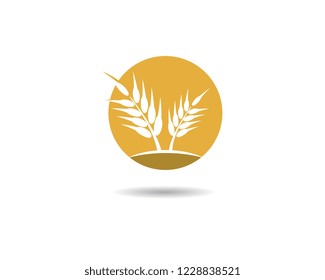 Wheat logo illustration
