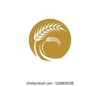 Wheat logo illustration