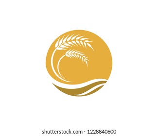 Wheat logo illustration